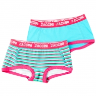 Zaccini Stripes 2-pack lady boxers mint