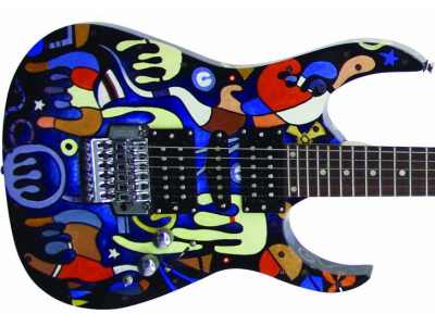 Gitara elektryczna DiMavery Art LED Podświetlana (502403308) - Aukcje internetowe Allegro