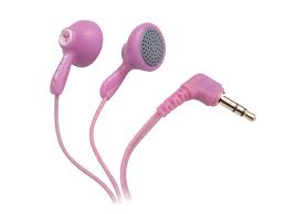 słuchawki różowe 