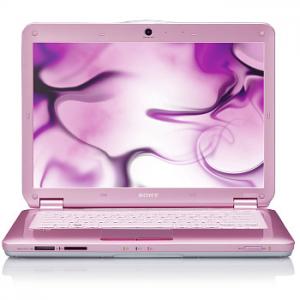 Różowy Laptop