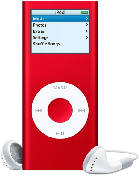 Czerwony iPod nano