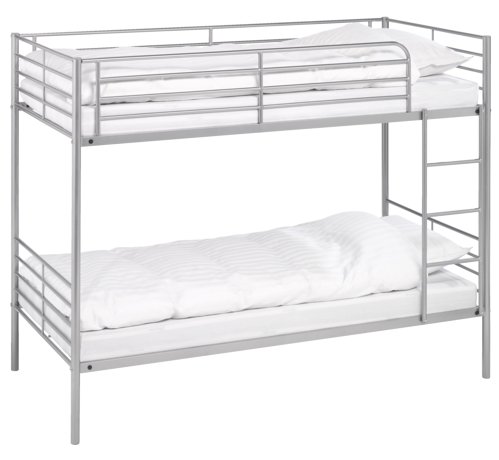 łóżko piętrowe metalowe