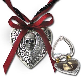 naszyjnik The Reliquary Heart Locket [P496] Alchemy Gothic