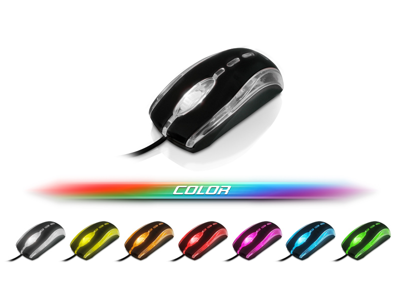 Myszka komputerowa, która zmienia kolory ! HIT !! (501569036) - Aukcje internetowe Allegro