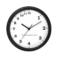 Procrastinators Clock