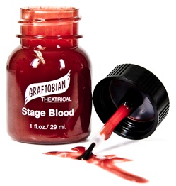 Graftobian Pro 1oz Stage Blood with Brush