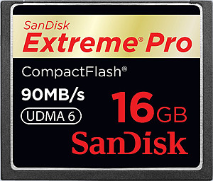 SanDisk Extreme PRO CompactFlash 16GB (90 MB/s)