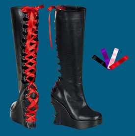 Bravo Corseted Wedge Boots