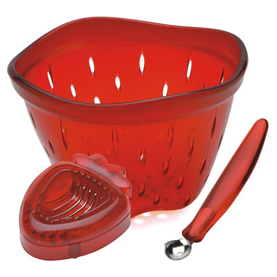 lub MSC Simply - Cedzak, drylownik i krajalnica do truskawek