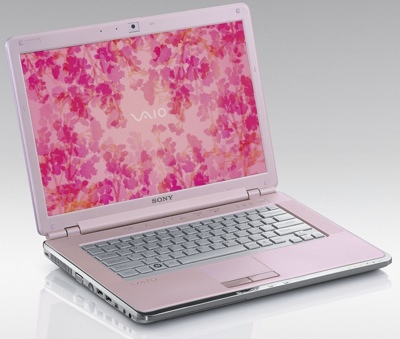 Laptop Sony Vaio różowy