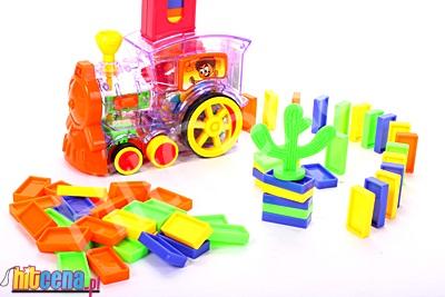 CIUCHCIA DOMINO UKŁADA KLOCKI + 80 KLOCKÓW 6054