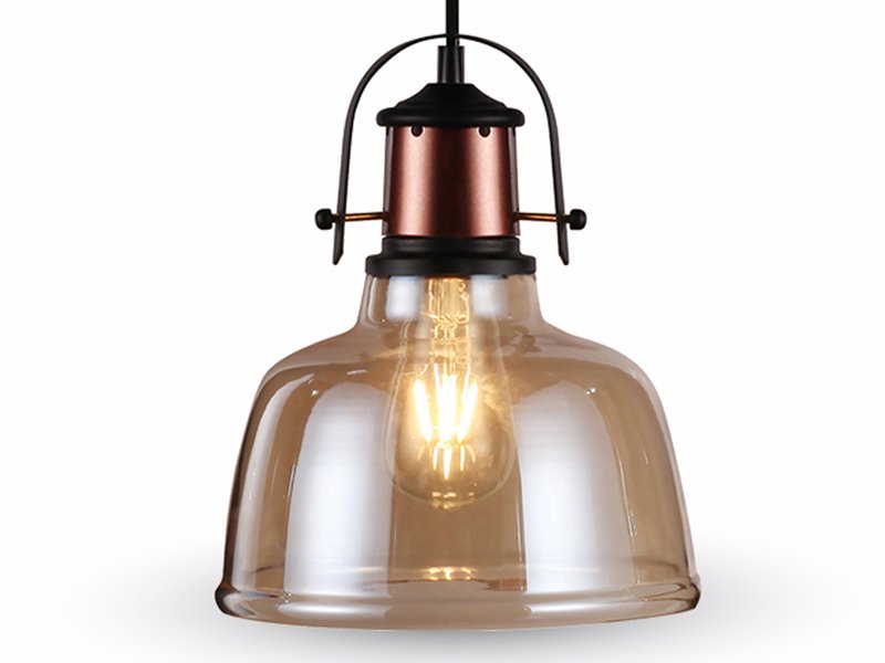 LAMPA wisząca LOFT INDUSTRIALNA żyrandol szkło E27