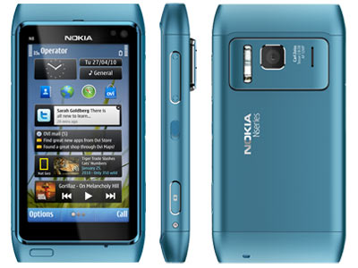 Niebieska Nokia N8