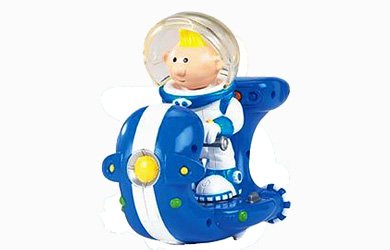 Fisher Price Lunar Jim - Figure & Vehicle - Lunar Jim & Scrambler