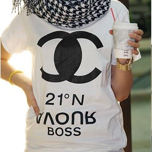 Koszulka Chanel fake