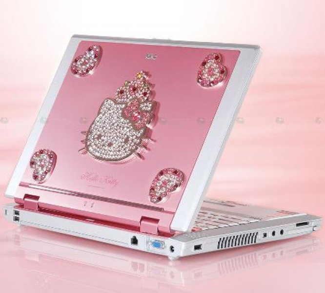 Laptop z Hello Kitty