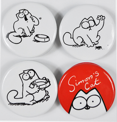 Simon's Cat Badge Set