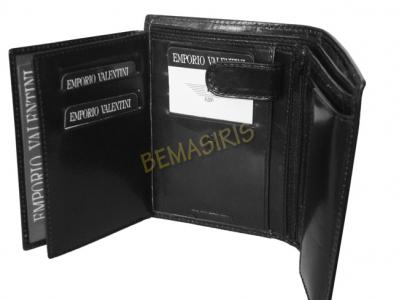 Duży skórzany portfell