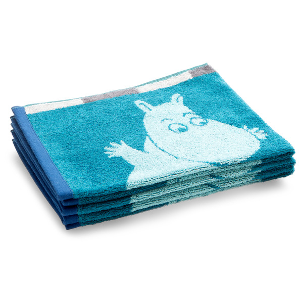 niebieski ręcznik Muminek 50x70