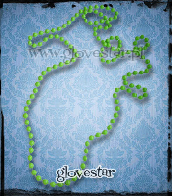 Mardi grass green glovestar na szyjkę . :D