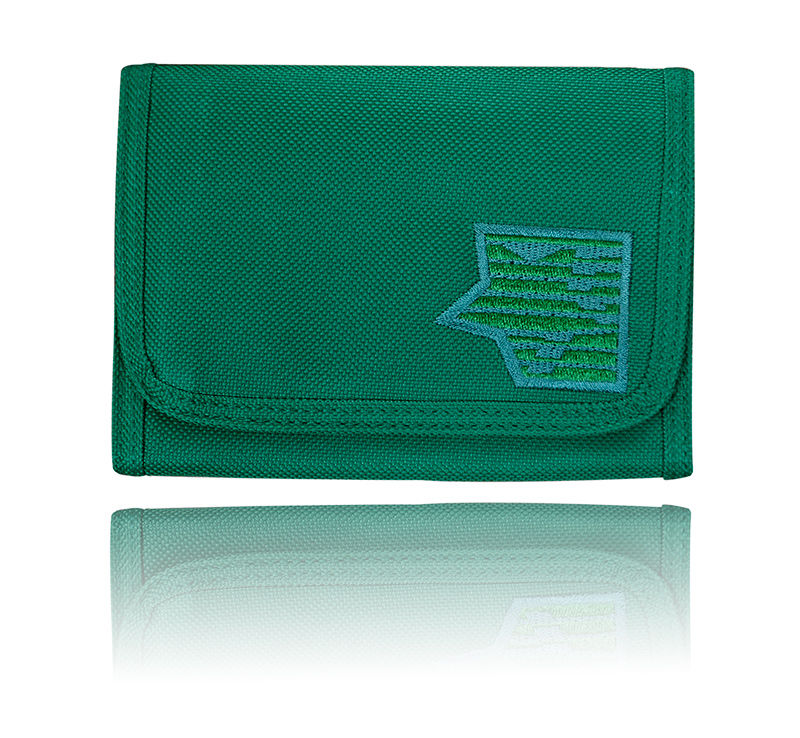 Zielony portfel damski 