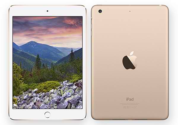 iPad mini 3, Wi-Fi, 16 GB — złoty