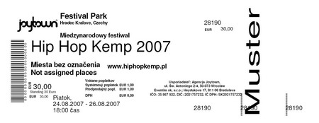 bilet na festiwal hip hop kemp 2007