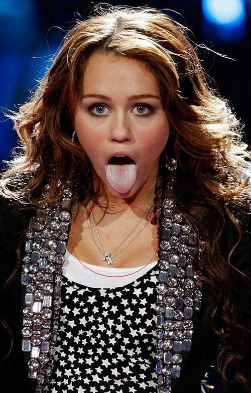 2 Łańcuszki Miley Cyrus-Nutka i gwiazdka 