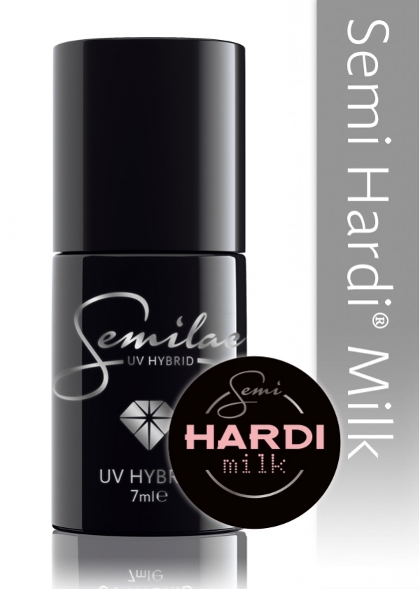 Lakier hybrydowy Semi Hardi Milk (HARD) - budujący 7 ml