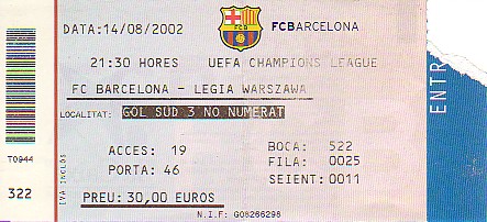 bilet na mecz Barcelony 