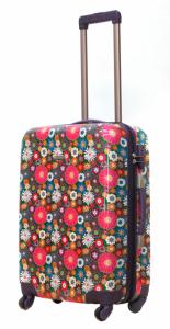 Średnia kolorowa walizka Travelite Magic, KWIATY