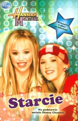 Książka Hannah Montana 'Starcie' na podstawie serialu 'HM'. Disney Channel. 