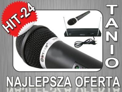 ZESTAW KARAOKE 2x MIKROFON BEZPRZEWODOWY + STACJA
