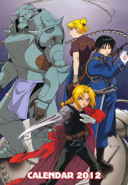 Kalendarz Fullmetal Alchemist na rok 2012