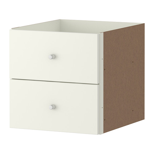  EXPEDIT Wkład z 2 szufladami, biały mat