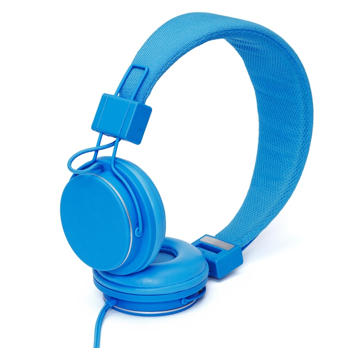 Niebieskie słuchawki