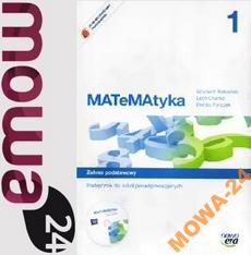 MATEMATYKA 1 LO podręcznik +CD podstawowy NOWA ERA