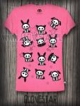 SKELANIMALS koszulka pink | GLOVESTAR punk rock sklep skelanimals emo ciuchy hello kitty scene ubrania piercing shop