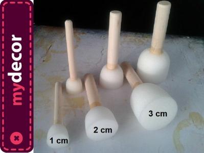 PĘDZLE  GĄBKI gąbka DO TAPOWANIA DECOUPAGE 3 szt.