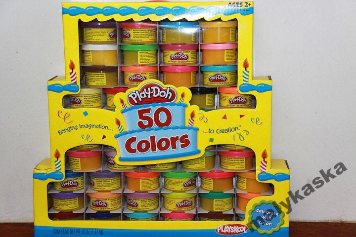 Play-Doh 50 kolorow TORT URODZINOWY