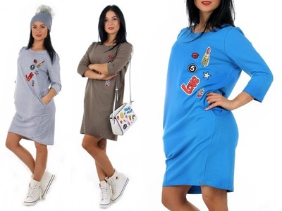 Dresowa SUKIENKA DAMSKA