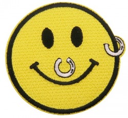 naszywka PIERCING SMILEY