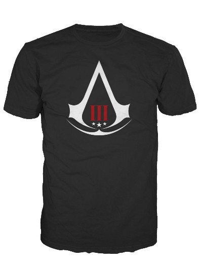 Koszulka Assassins Creed III Crest Logo Black