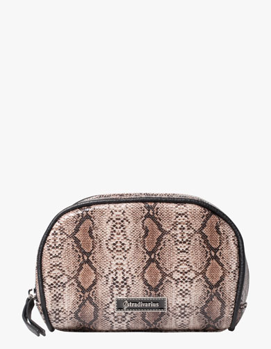 Kosmetyczka ze wzorem wężowej skóry STRADIVARIUS