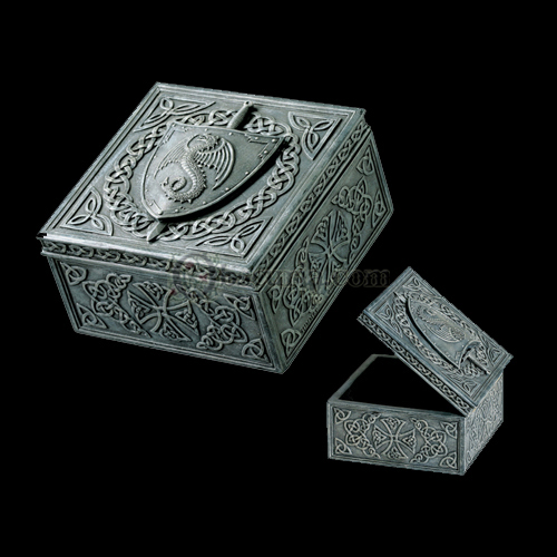 Dragon Shield Hinge Jewelry Box