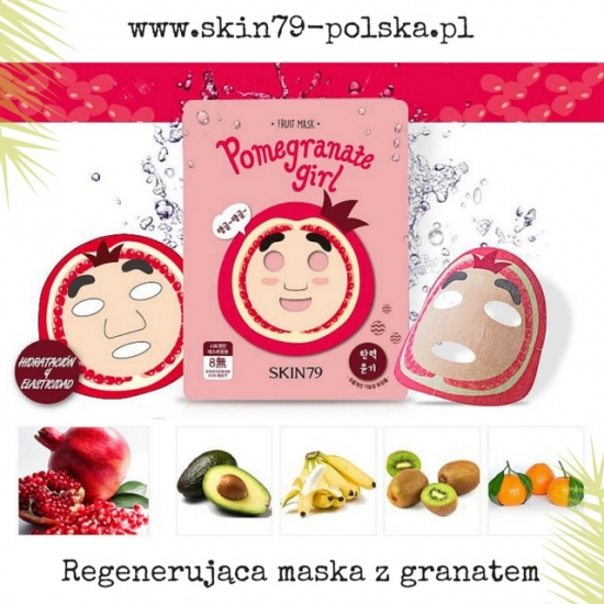 SKIN79 Fruit Mask - Pomegranate Girl; Regenerująca maska z granatem