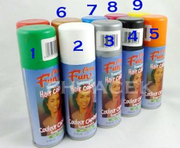Farba do włosów w sprayu spray 9 kolorów NIEBIESKA