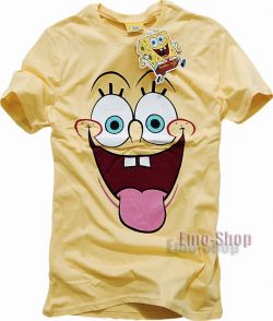 Kremowa koszulka SpongeBob