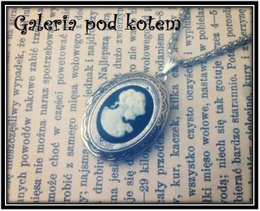 Naszyjnik sekretnik z kameą otwierany 2 wzory