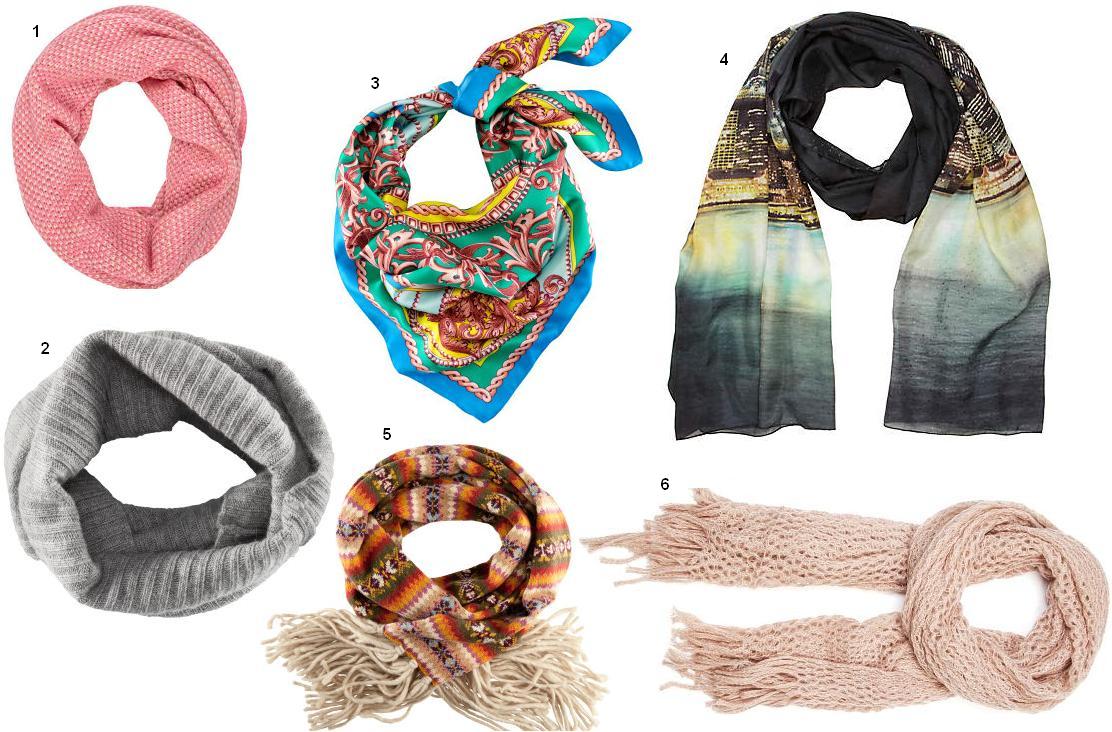 Szaliki, chusty, kominy